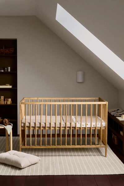 Waffled Crib Duvet Cover Set - Beige