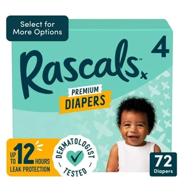 Rascals Premium Absorbent Baby Diapers Size