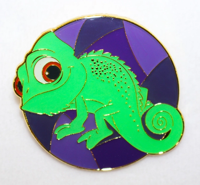 Disney Princess Sidekicks Portrait Pin Blind Box - Rapunzel Tangled PASCAL