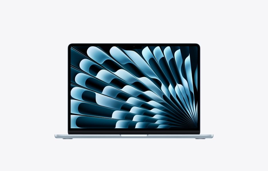 MacBook Air, 13-inch, M5 Chip, 10-core CPU, 10-core GPU, Sky Blue, 16GB memory, 1TB storage