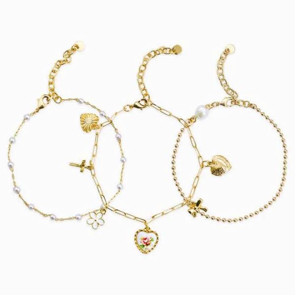 Charm Bracelet Stack Set of 3
