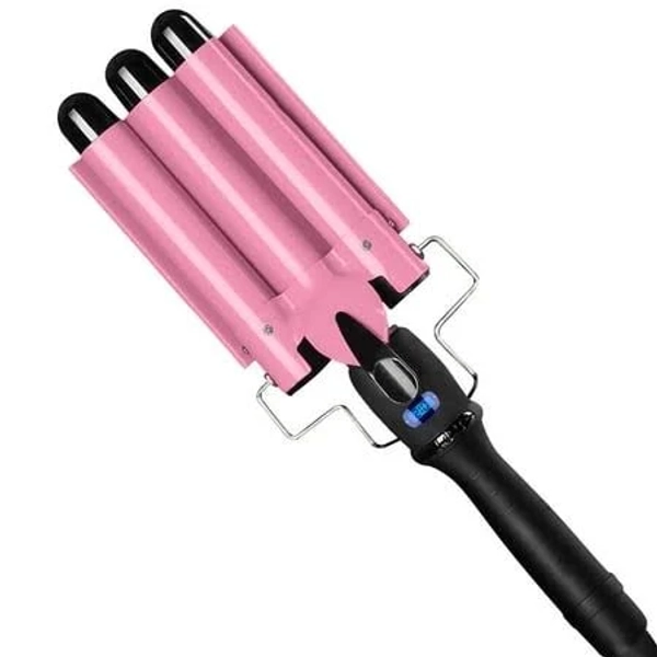 Hosey Jungle Wave 3 Barrel Curling Iron Wand
