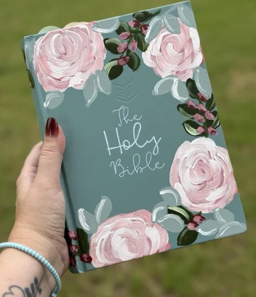 Personalized Floral Bible