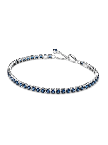 Sparkling Blue Tennis Bracelet