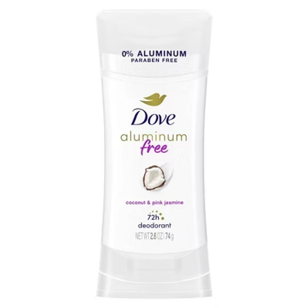 Dove Beauty Coconut & Pink Jasmine Solid Deodorant Stick - Aluminum-Free 2.6oz