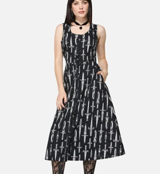 Dagger Goth Maxi Dress