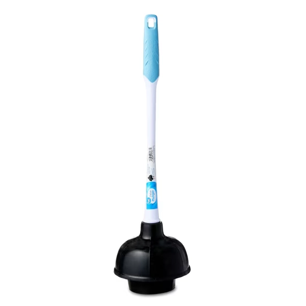 Great Value Deluxe Toilet Plunger with 16-in Ergonomic Plastic Handle, 1 Each