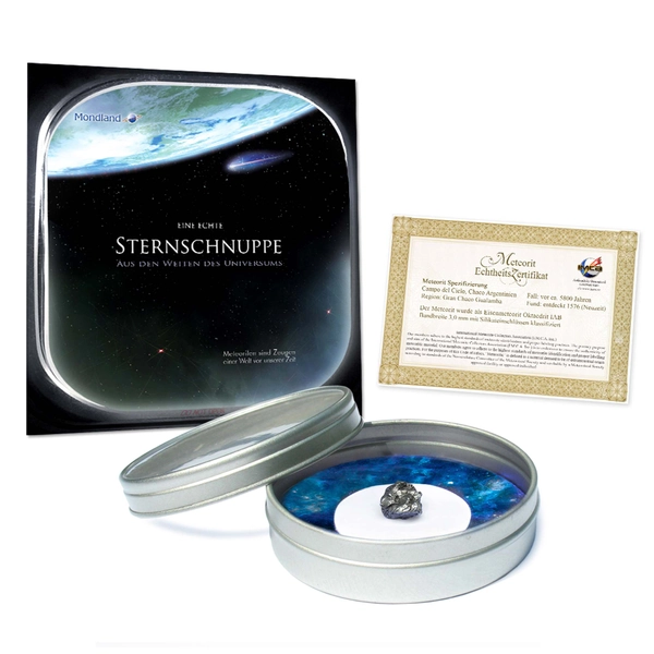 Echte Sternschnuppe kaufen - Meteoritenstück mit Zertifikat