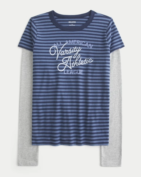 Layered 2-in-1 Graphic Baby Tee
