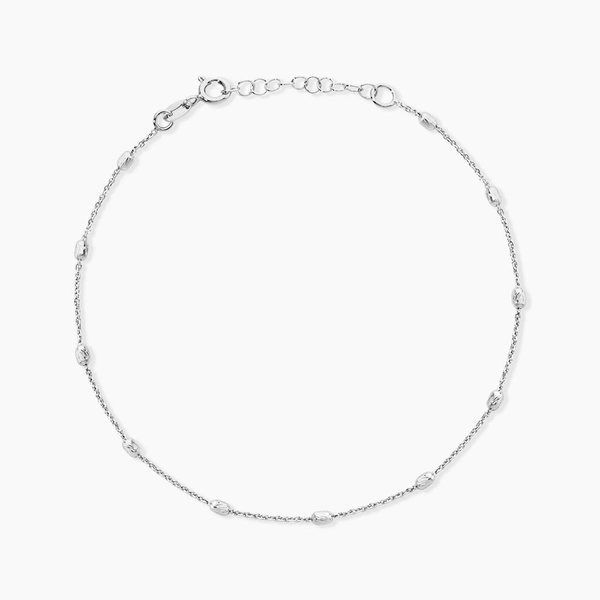 Chaîne De Cheville Millia Argent Blanc