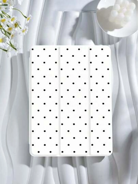 Polka Dot& Simple Pattern Tablet Case, Compatible With IPad 9.7/10.2/10.5/10.9/12.9/Pro 11, 10th Generation, Compatible With Samsung Galaxy Tab S6 Lite 10.4-Inch, Compatible With Kindle Paperwhite 12th Gen 2024, Kindle (11th Generation) Released In 2022, Soft Fall Protection, Smart Stand/Auto Wake/Sleep