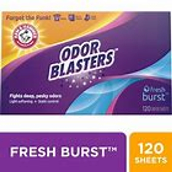 ARM & HAMMER Dryer Sheets, Fabric Softener Sheets With Odor Blasters, Fresh Botanical Scent, 80 Ct