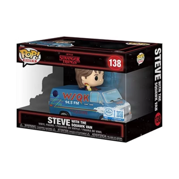 Funko Pop! Ride's: Netflix Stranger Things - Steve With The Squawk Van Vinyl Figure #138 - (Target Exclusive)