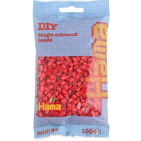 1,000 Red Midi Hama Beads - Hama Beads