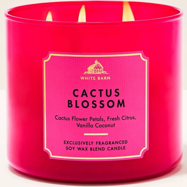 Bath & Body Works Cactus Blossom Scented 3-Wick Candle