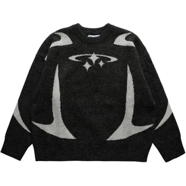 Y2k Stars Graphic Sweater