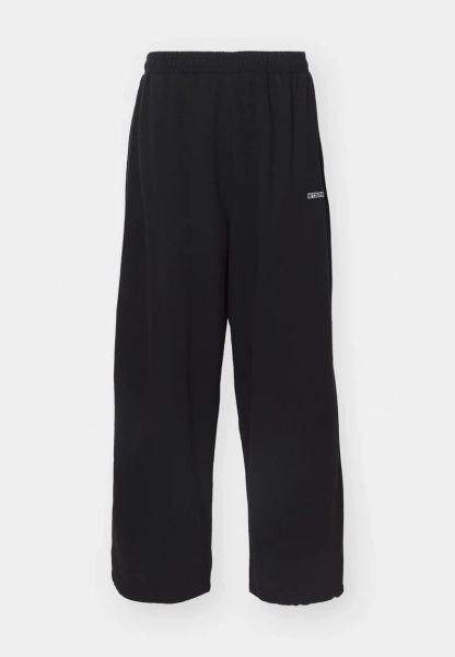 iets frans... HARRI WIDE LEG JOGGER UNISEX - Trainingsbroek - black/zwart - Zalando.be