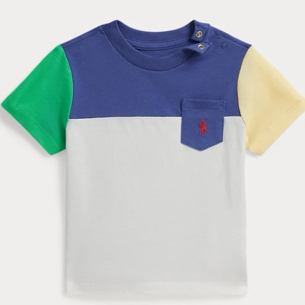 Polo Ralph Lauren Baby Boys' Color-Blocked Cotton Jersey T-Shirt