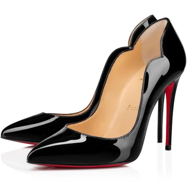 Christian Louboutin - Hot Chick - 100 mm Pumps - Size 42 - Black - Patent calf leather