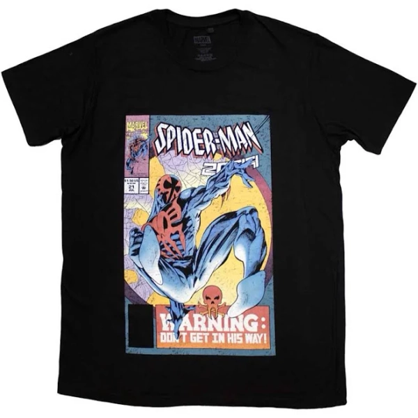 Marvel Comics Spider-Man Warning Comic Cover T-Shirt