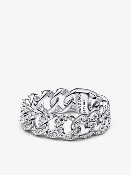 Pavé Cuban Chain Ring