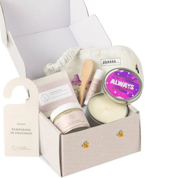 Self care gift box, gift basket for woman, personalized gift, birthday gifts for her, spa gift set, relaxation gift, organic spa gift set