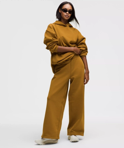 Women's Big Cozy Ultra-Oversized Wide-Leg Pant *Regular - Melrose Tan - XXS