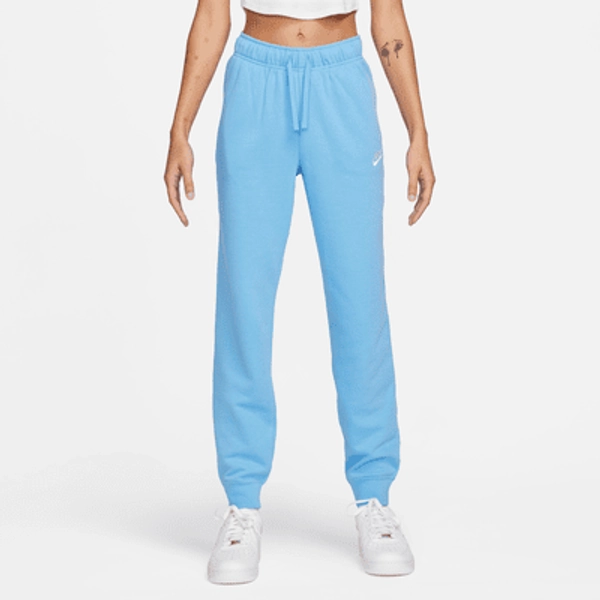 Nike Sportswear Club Fleece Women's Mid-Rise Joggers - University Blue/White - Size XXS