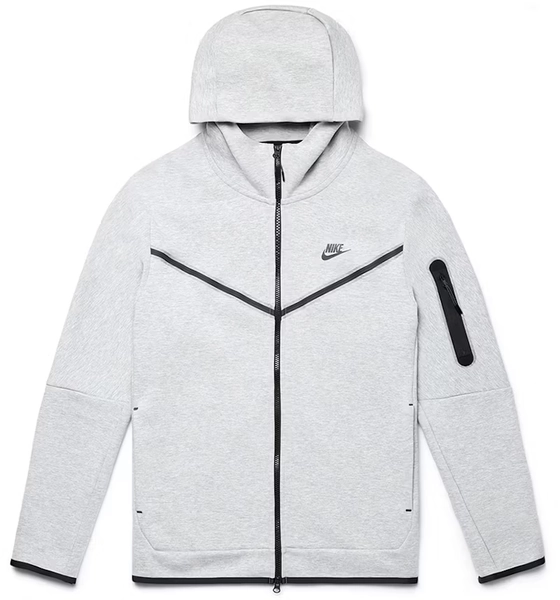Nike Sportswear Tech Fleece Full-Zip Hoodie Heather Grey/Black