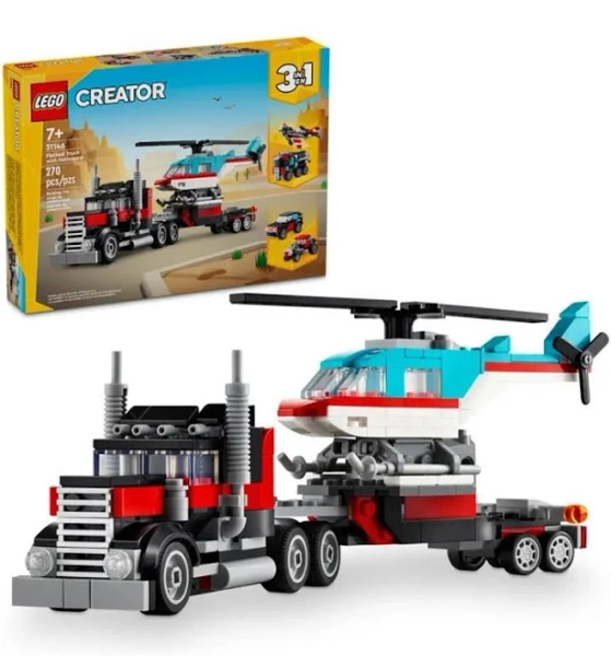 LEGO Creator Flatbed Truck with Helicopter