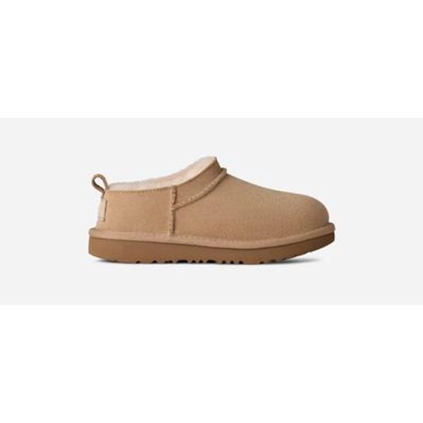 UGG® Kids' Classic Micro Sheepskin Classic Boots in Sand, Size 6K