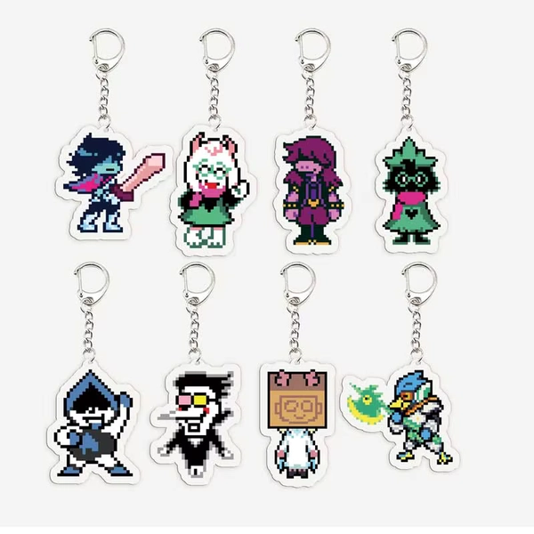 Popular Game Deltarune Spamton Susie Ralsei Meme Keychains for Accessories Bag Noelle Spamton KeyringsFans Gifts Gamer Friends - AliExpress 36