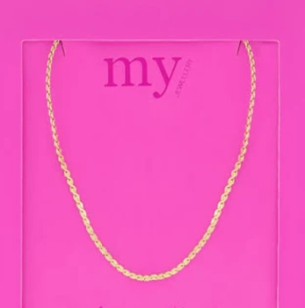 Lange Ketting met Platte schakels | My Jewellery