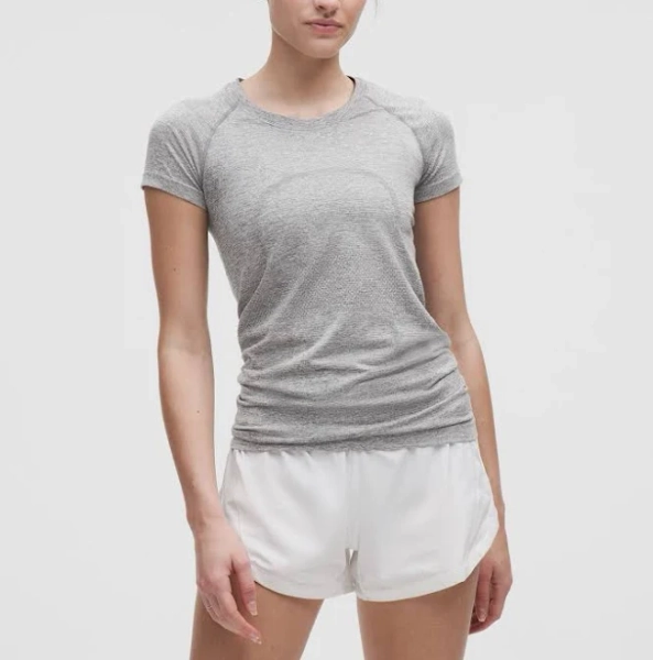 lululemon Swiftly Tech Short-Sleeve Shirt 2.0 Hip Length - Size 10 | Grey