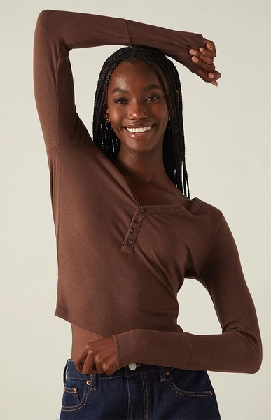 Payton Long Sleeve Henley Top