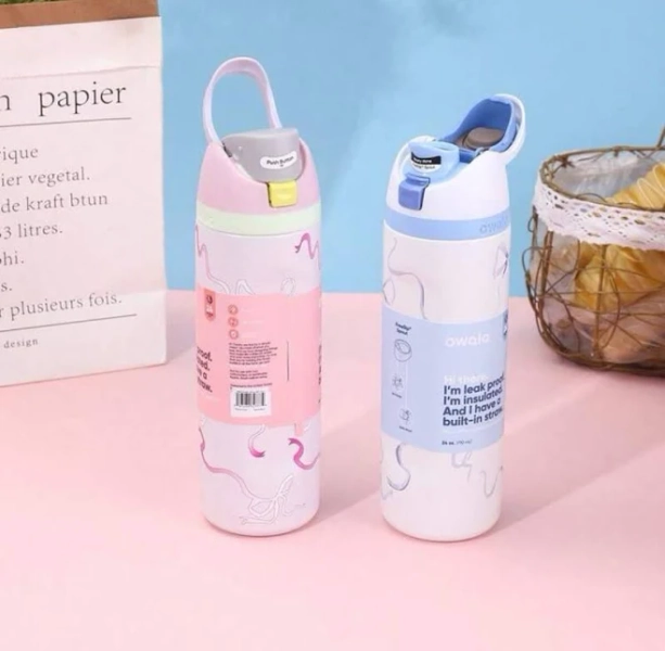 Owala 32oz Water Bottle Tied And True Pink Bows Limited Edition