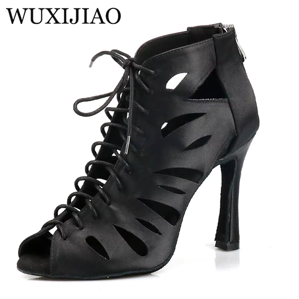 WUXIJIAO Women's Latin Dance Shoes New Dance Shoes Unique Design Salsa Shoes Diamond Sandals - AliExpress 201768104