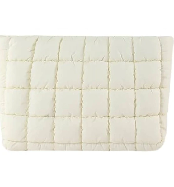 HFLZBRO Puffy Quilted Makeup Bag, Travel Cosmetic Bag for Women, Toiletry Organizer Pouch, Clutch (White)