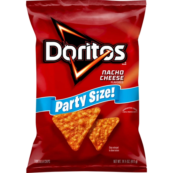 Doritos Nacho Cheese Tortilla Snack Chips,Party Size, 14.5 Ounce Bag - Walmart.com