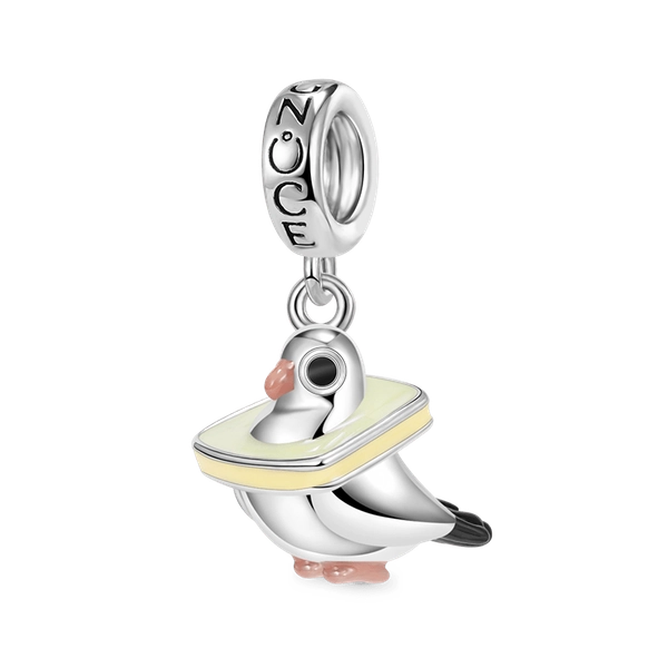“I Love Bread” Pigeon Pendant