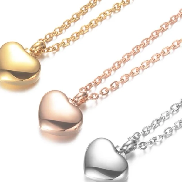 Cremation Heart Urn Necklace