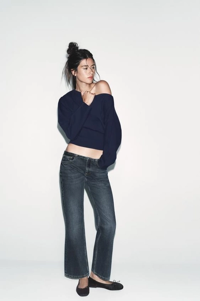 ASYMMETRIC COTTON SWEATSHIRT