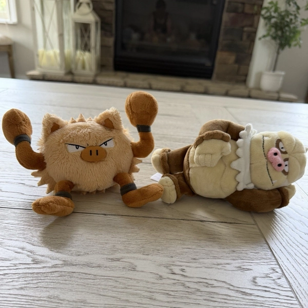 Pokémon Center Pokémon Fit Plush Lot of 2 Primeape and Slaking