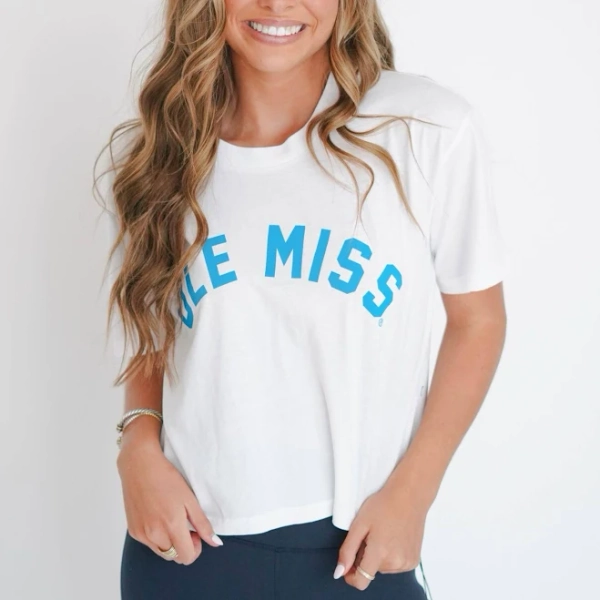 Chicka-D Cropped Ole Miss Tee