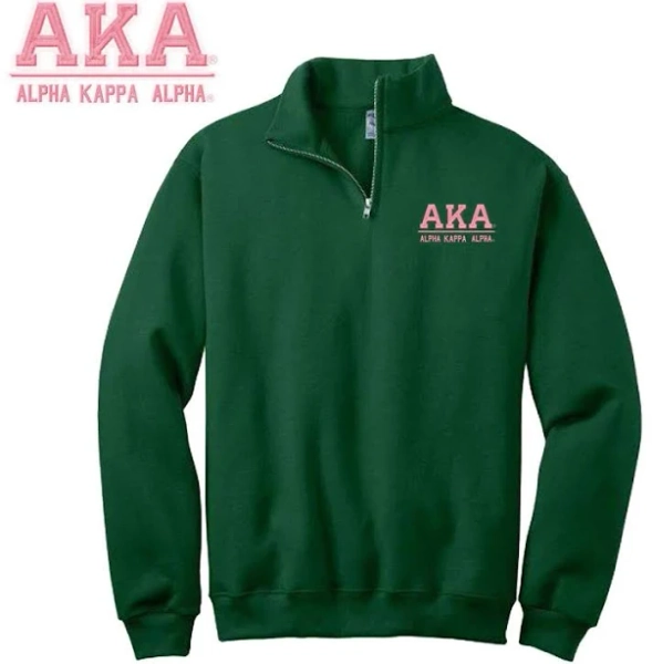 Alpha Kappa Alpha Quarter Zip Sweatshirt