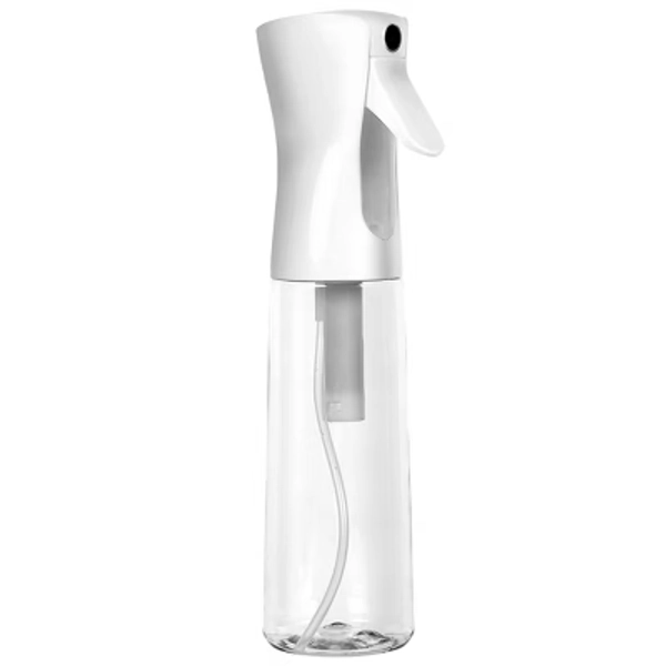 Maison Products 1 Pack 12oz Continuous Misting Sprayer Bottle Set - Ideal for hair styling, gardening, cleaning, DIY projects, and more - White