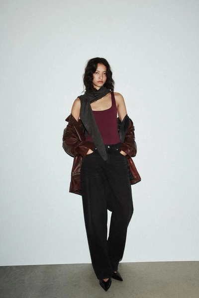 WIDE STRAP POLYAMIDE BODYSUIT