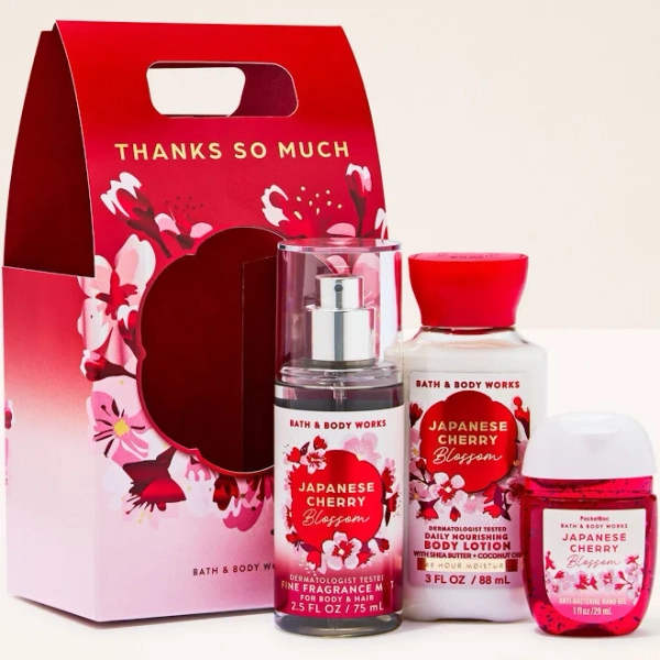 Bath & Body Works Japanese Cherry Blossom Mini Gift Set