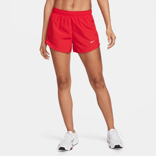Nike Tempo Women's Brief-Lined Running Shorts - University Red/University Red/University Red/Wolf Grey - Size XS