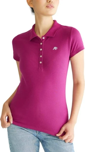 Aeropostale Womens Aero Solid A87 Polo
